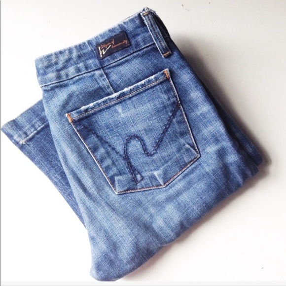 COH FAYE STRETCH low waist full leg Jeans SZ 27 - Picture 3 of 14